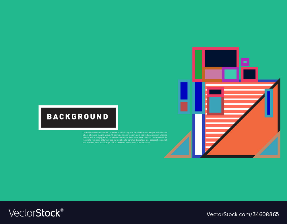 Abstract colorful rectangle background for banner