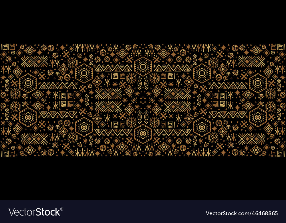 Decorative geometric african seamless