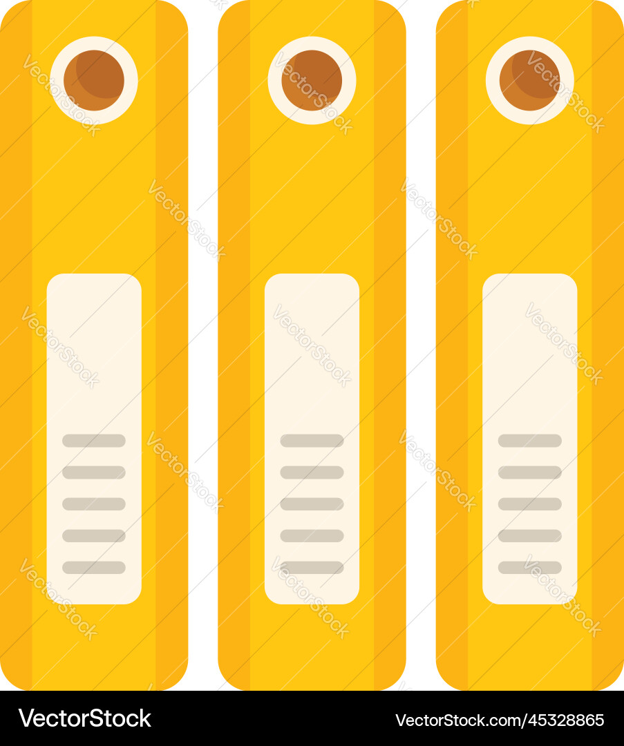 Folder icon flat office service Royalty Free Vector Image