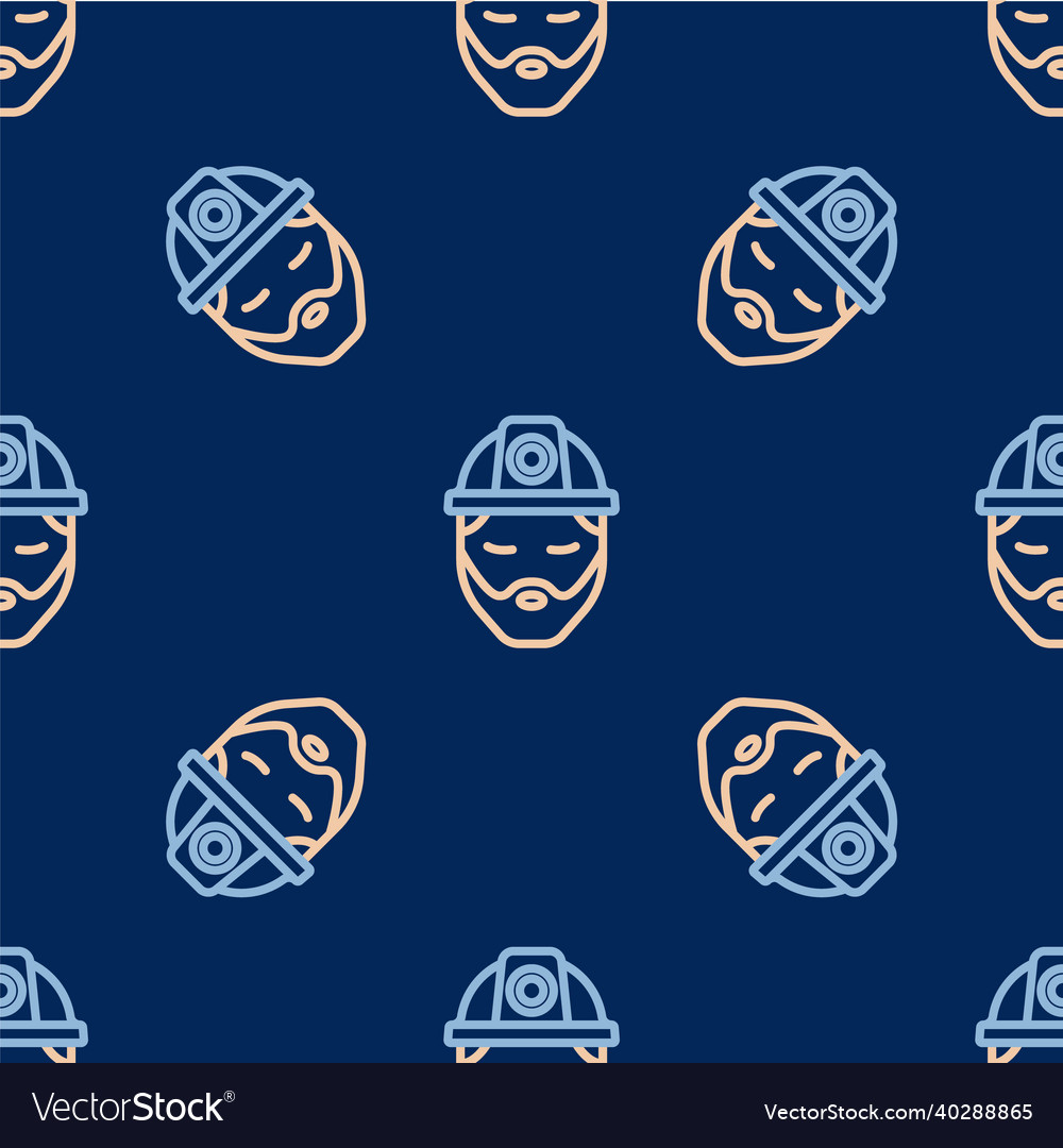Line builder icon isolated seamless pattern