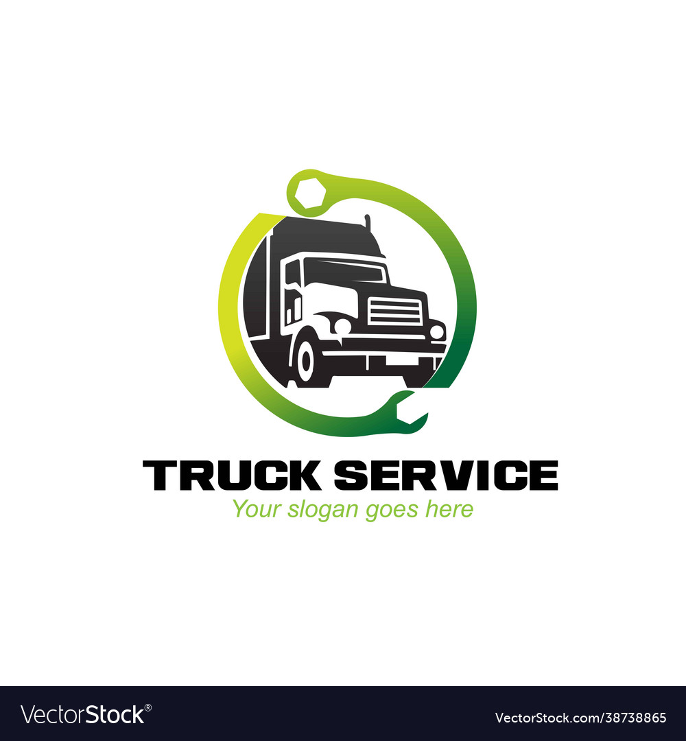 Mechanic truck logo designs simple