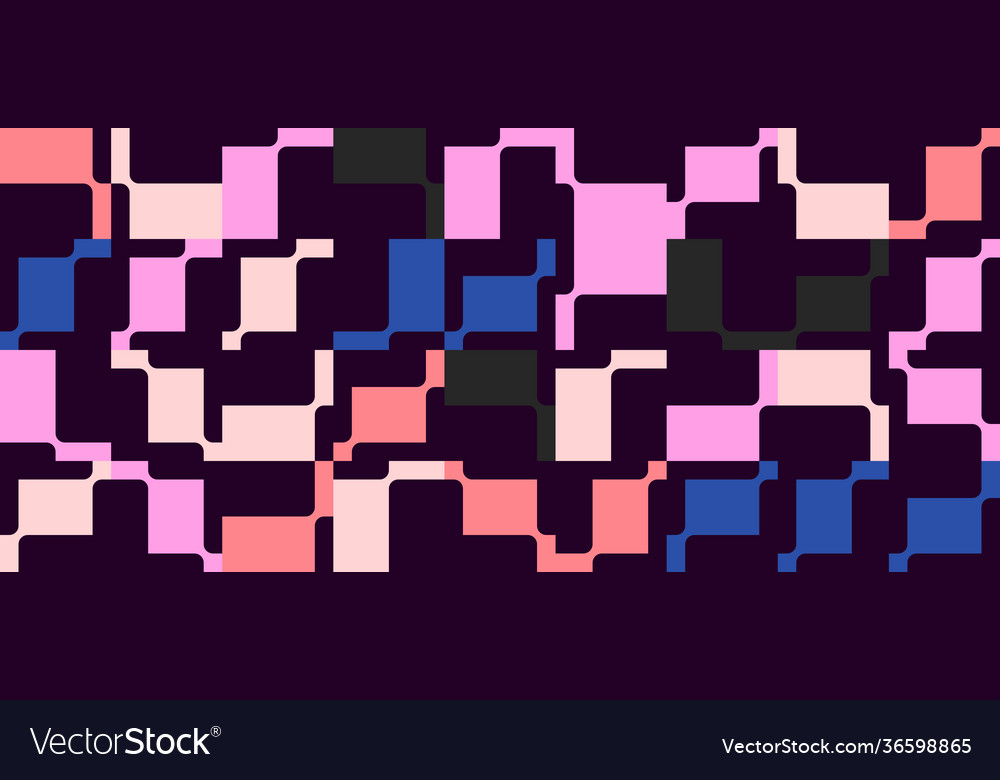 Mosaic abstract pattern design vector image Mosaic abstract pattern design