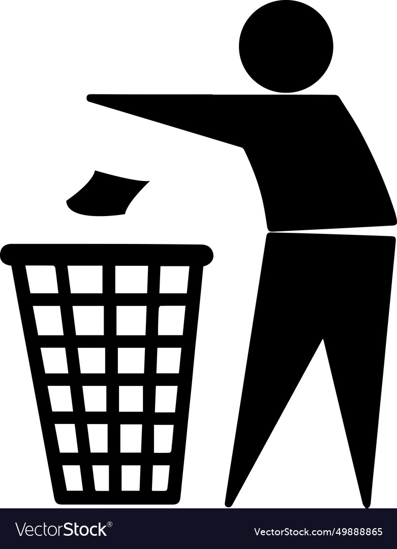 Recycle bin sign recycling symbol