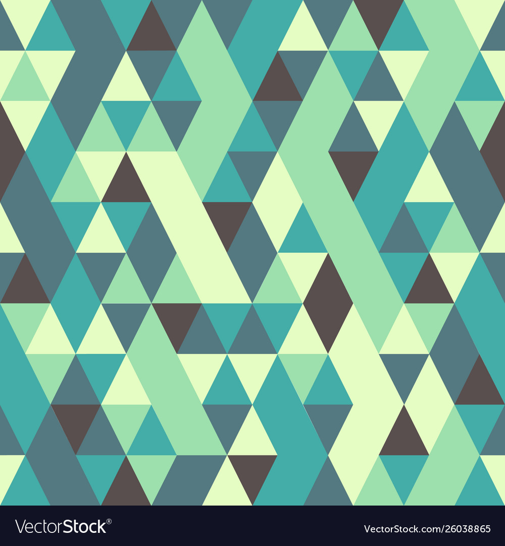 Seamless colorful abstract triangles pattern vector image Seamless colorful abstract triangles pattern