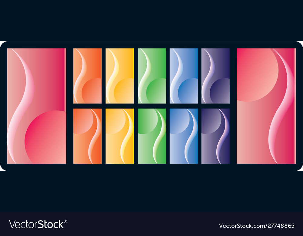 Set gradient background texture template