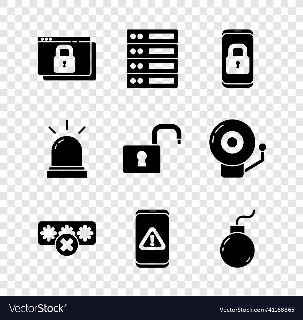Set secure your site with https ssl server data vector image Set secure your site with https ssl server data