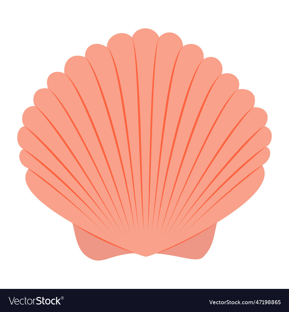 Shell icon logo element isolated object vector image Shell icon logo element isolated object