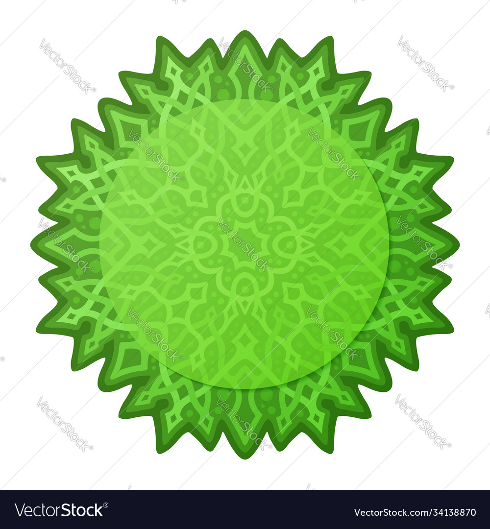 Art with green abstract pattern and copy space vector image Art with green abstract pattern and copy space