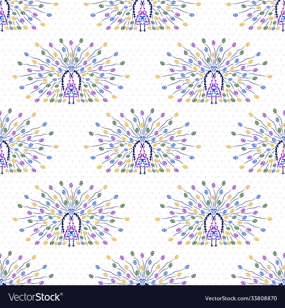 Bird seamless pattern vector image Bird seamless pattern