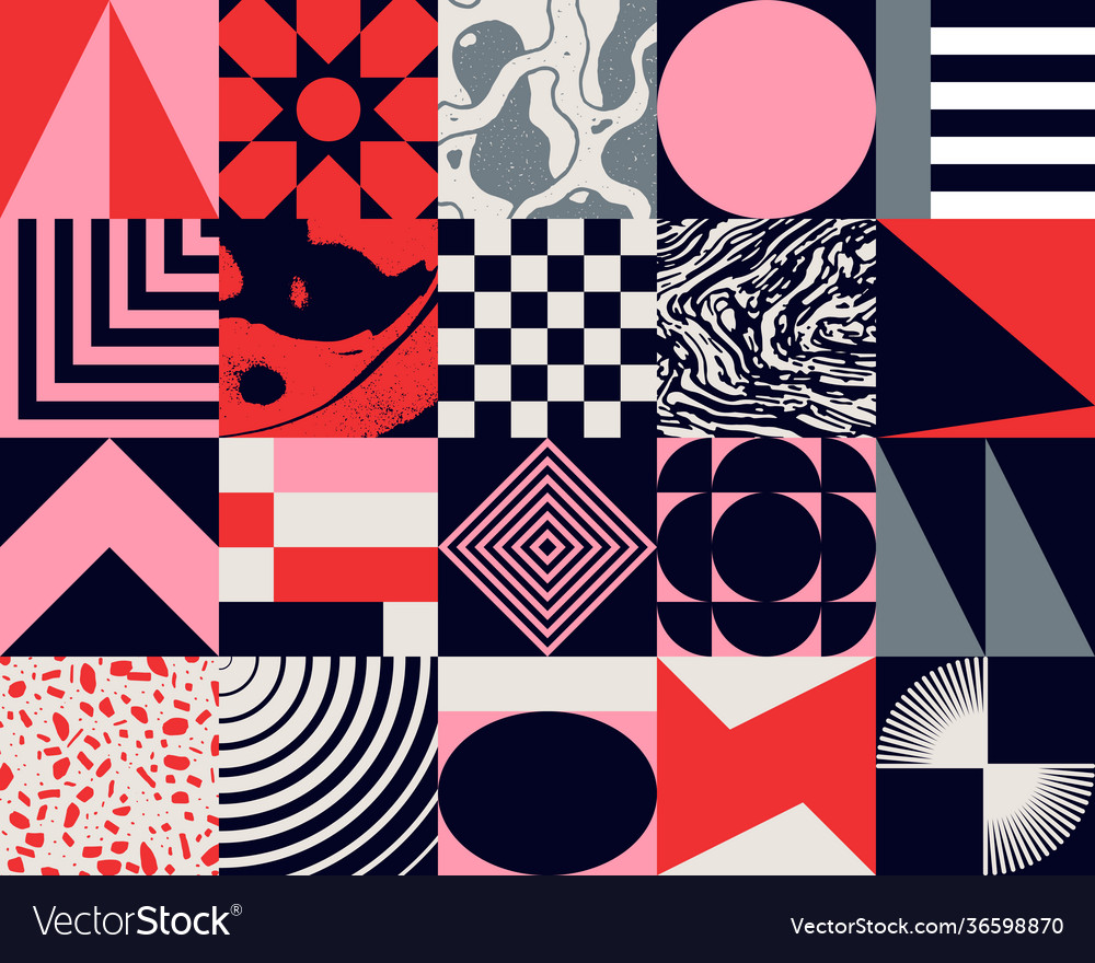 Brutalism design abstract pattern