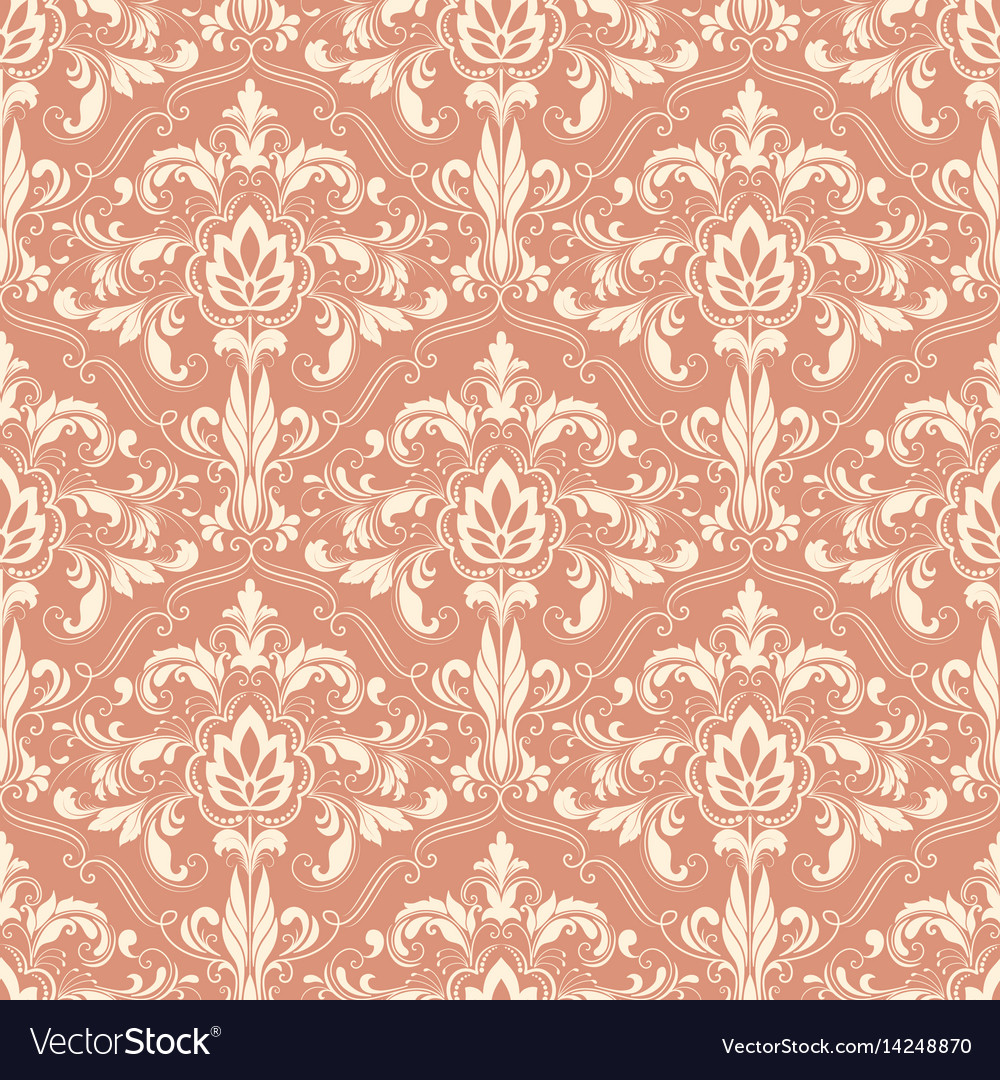 Damask seamless pattern background