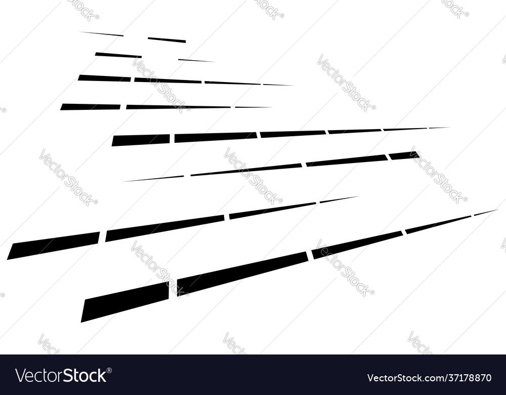 Dashed dynamic lines stripes 3d vector image Dashed dynamic lines stripes 3d