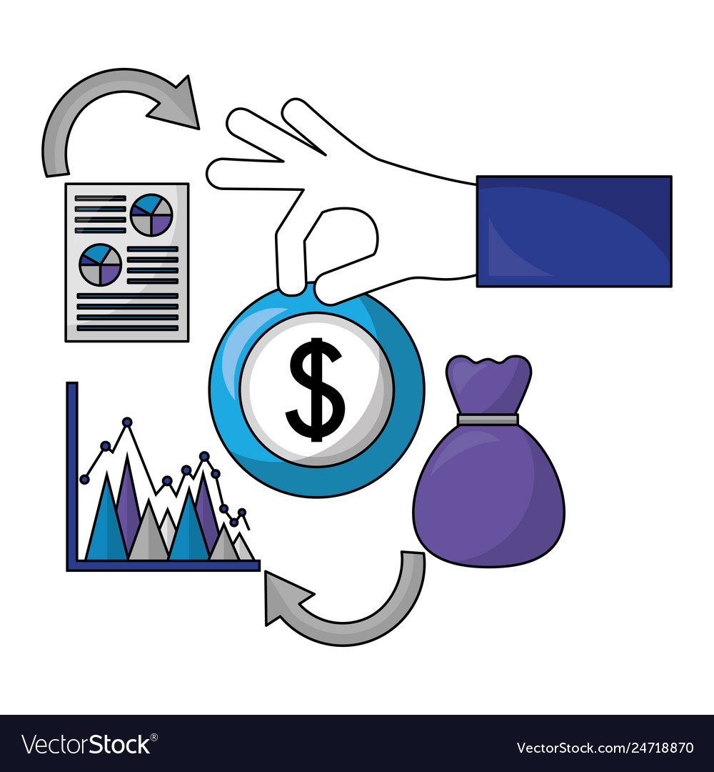 Financial and economy set icons