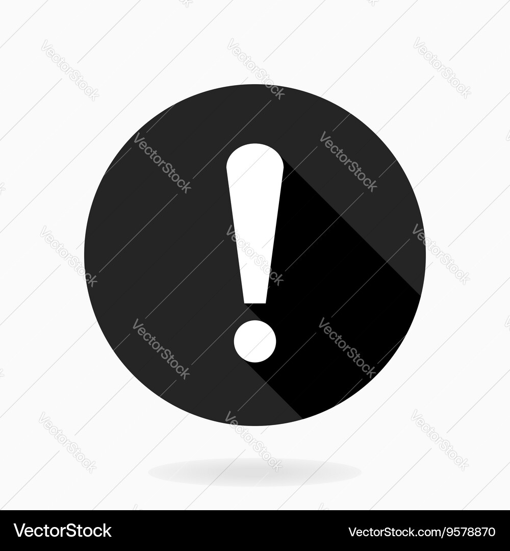 Fine exclamation icon Royalty Free Vector Image