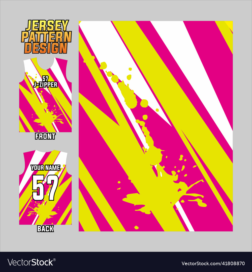 Jersey printing design pattern Vector Image Jersey printing design pattern