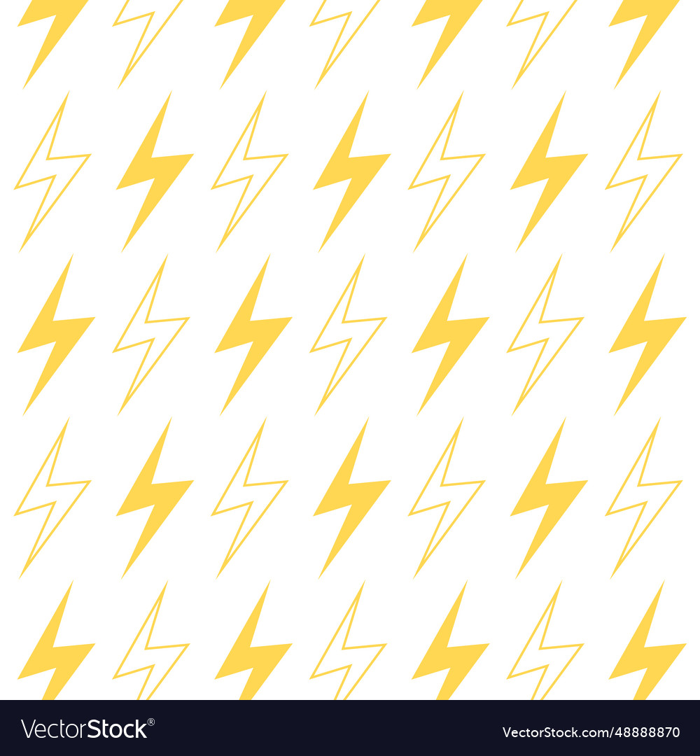 Lightning pattern on a transparent background Vector Image Lightning pattern on a transparent background