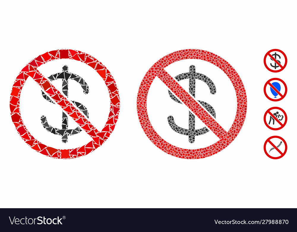 No dollar currency composition icon humpy