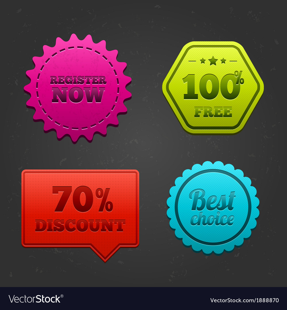 Set of labels Royalty Free Vector Image VectorStock Set of labels Royalty Free Vector Image VectorStock