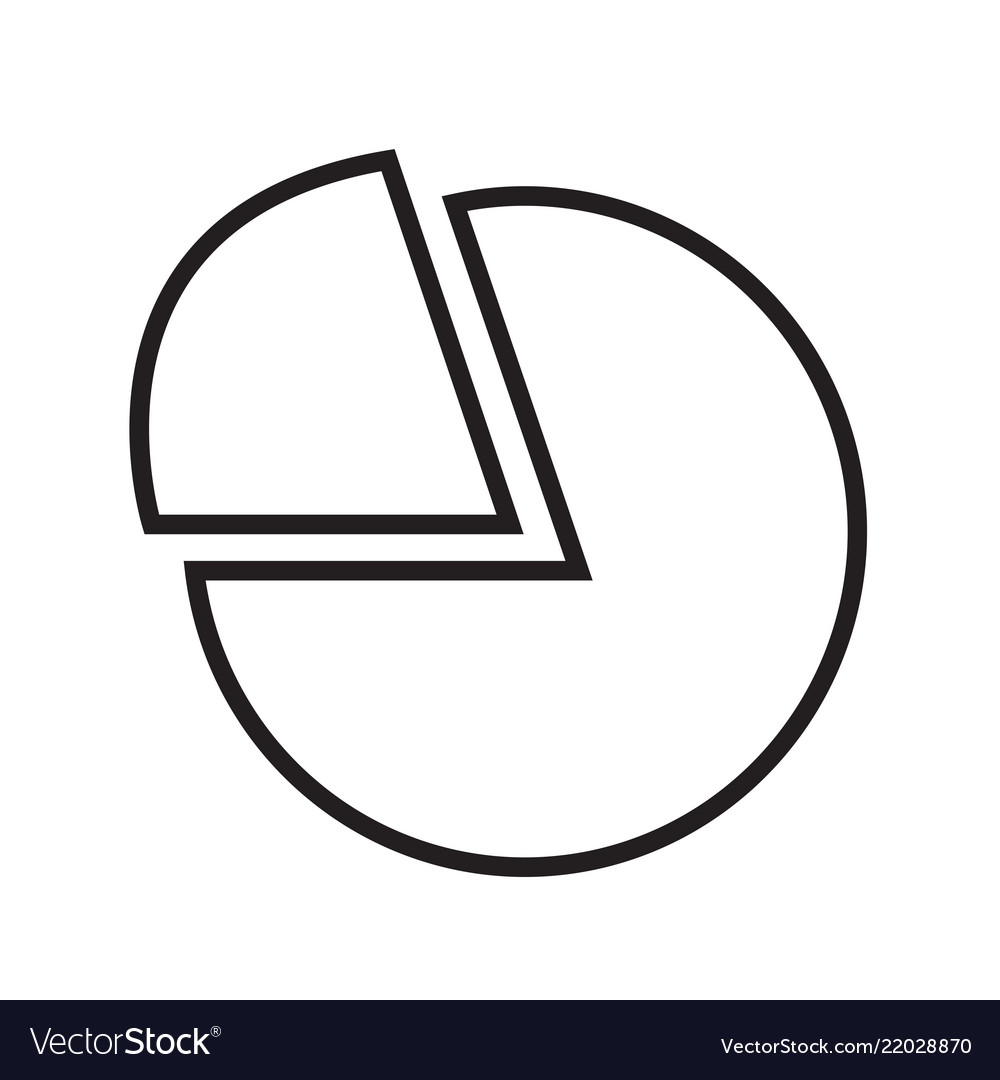 Thin line chart icon design