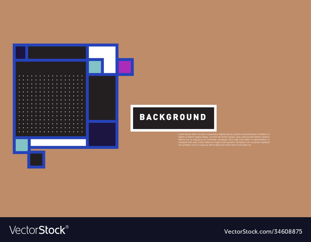 Abstract colorful rectangle background for banner vector image Abstract colorful rectangle background for banner