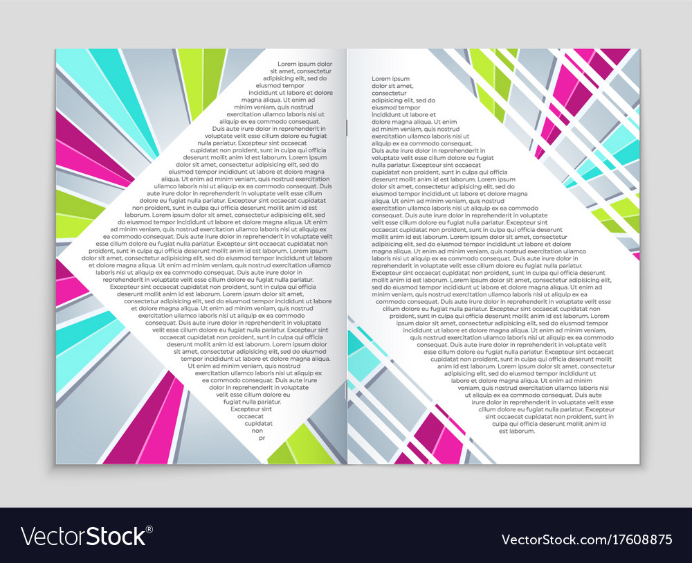 Abstract layout background set for art