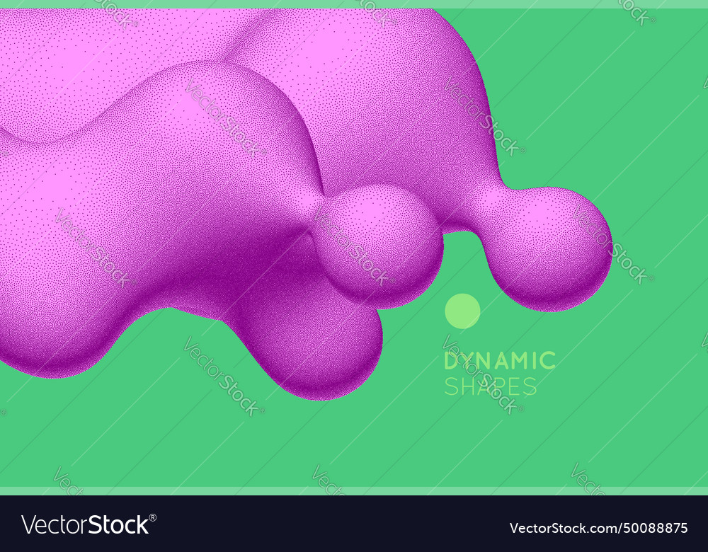 Abstract three-dimensional composition in dotwork vector image Abstract three-dimensional composition in dotwork