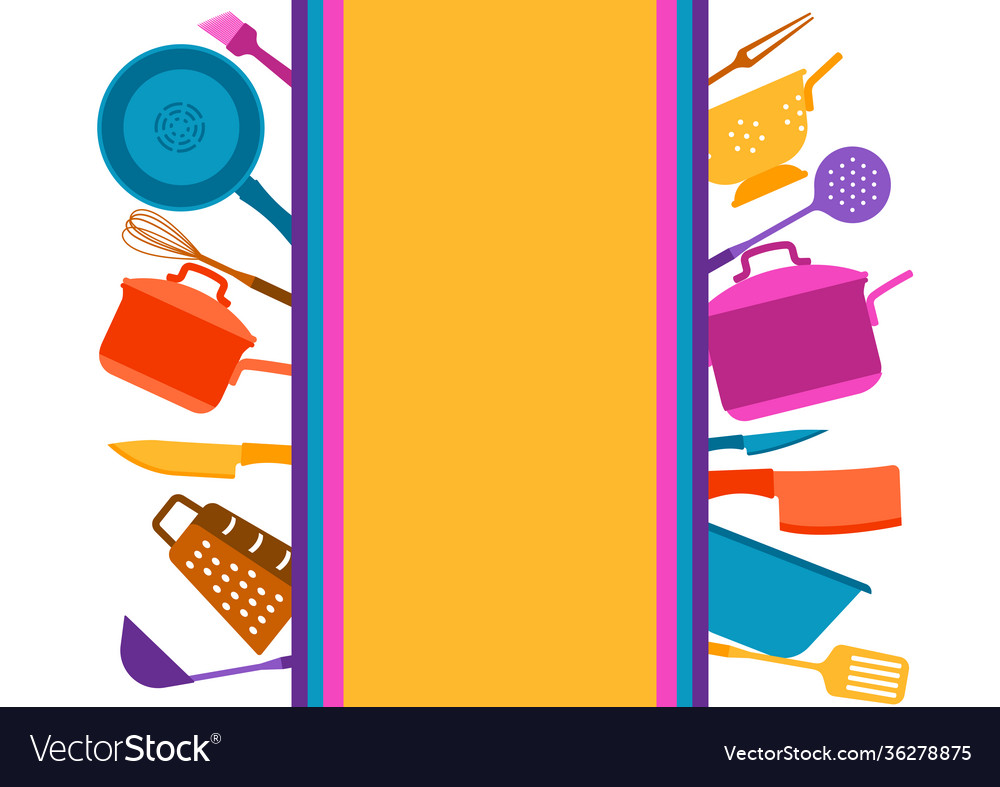 Background with kitchen utensils