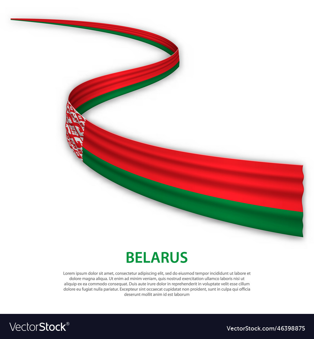 Belarus Flag Ribbon Banner