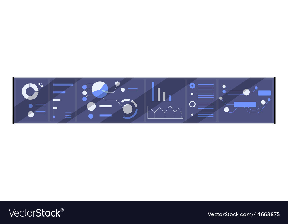 Business data analysis with abstract charts bar vector image Business data analysis with abstract charts bar