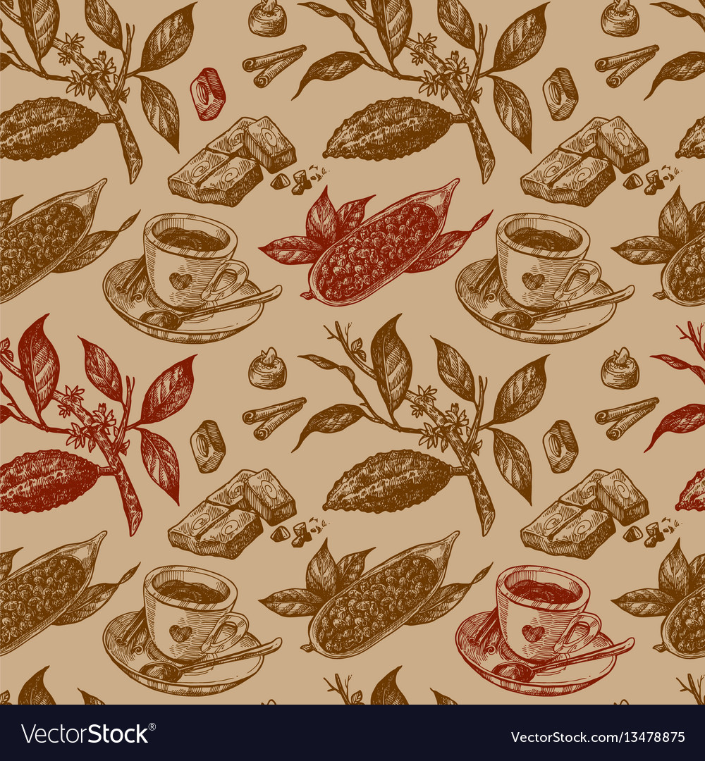 Chocolate Cocoa Pattern