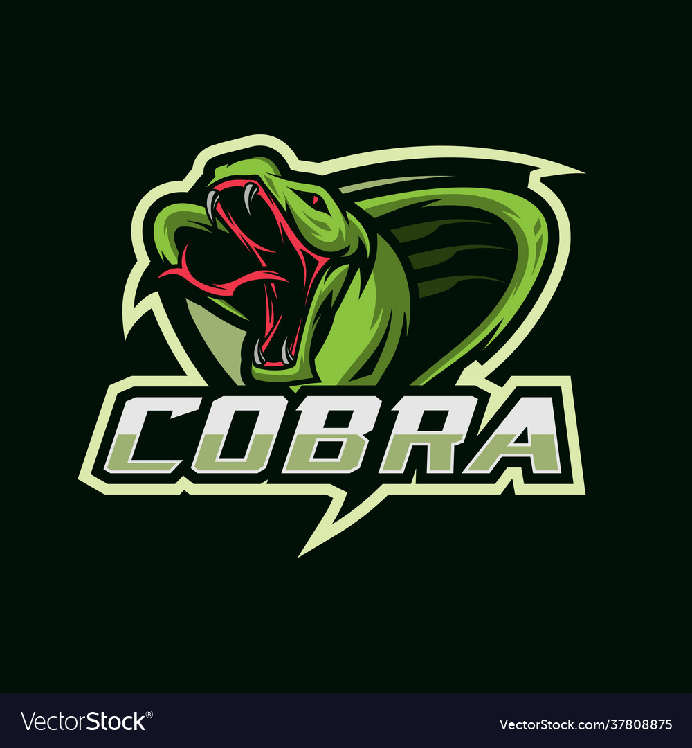 Cobra mascot esport logo Royalty Free Vector Image