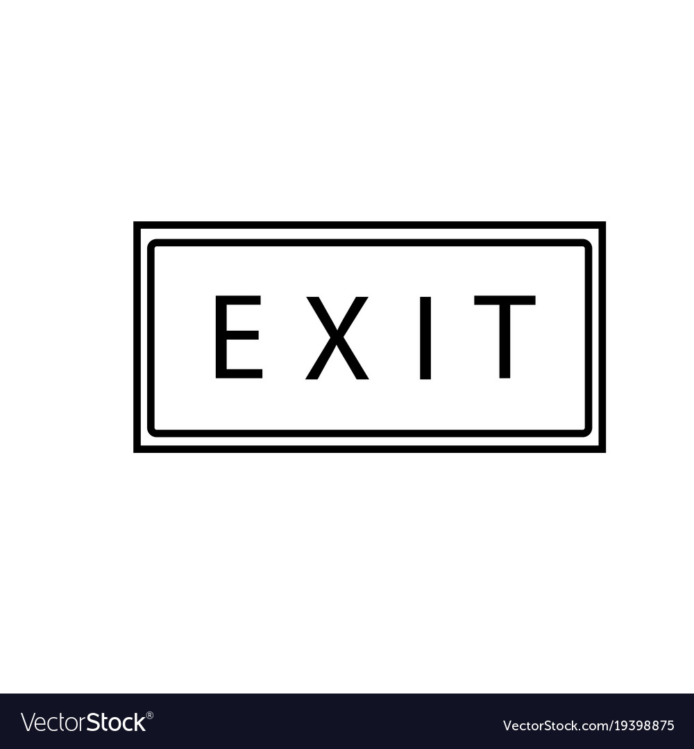 Exit banner icon