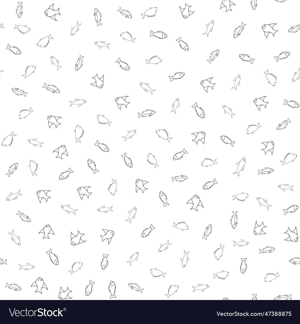 Fish seamless pattern background