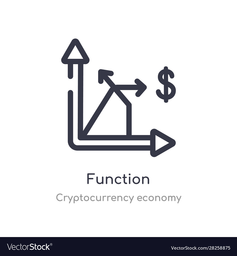Function outline icon isolated line from