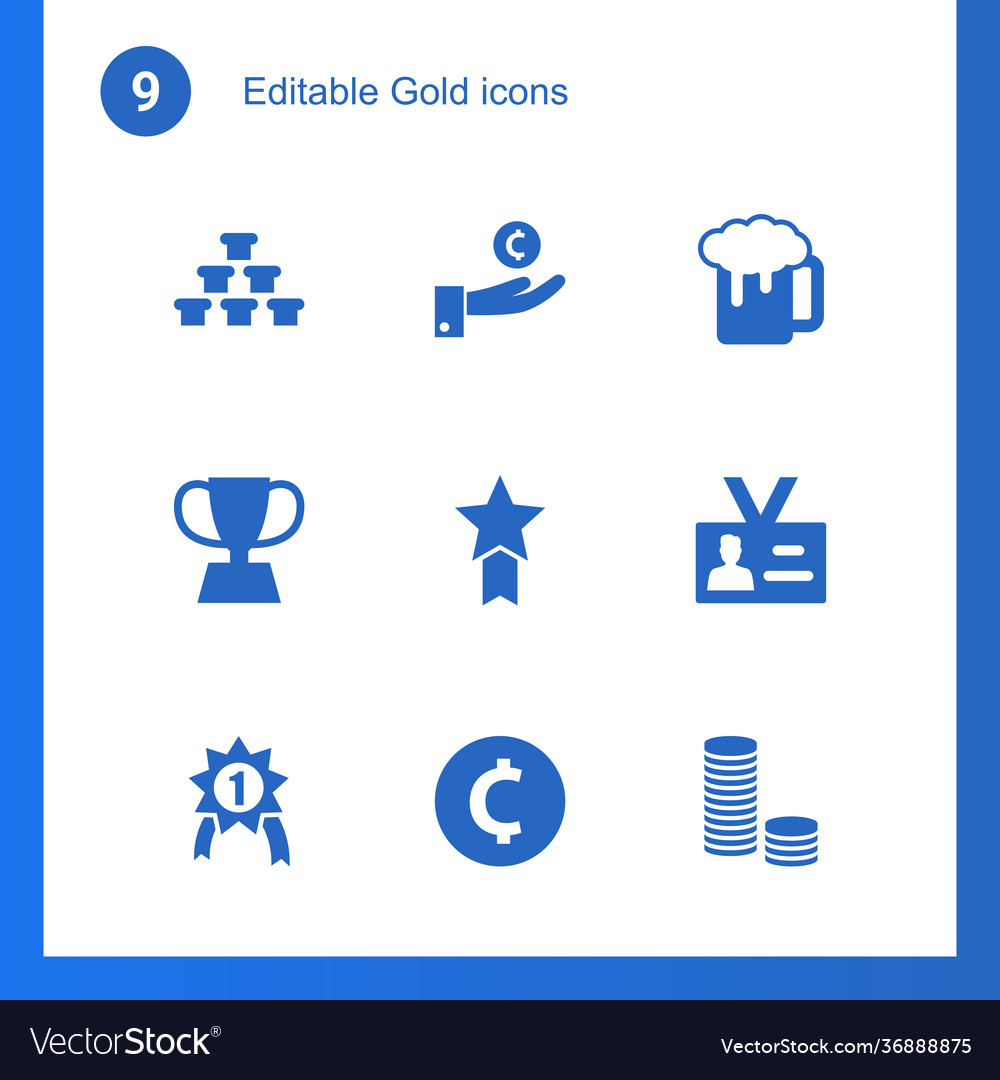 Gold icons