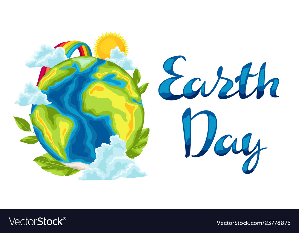 Happy earth day card