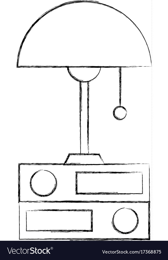 Lamp and folder elements object decoration