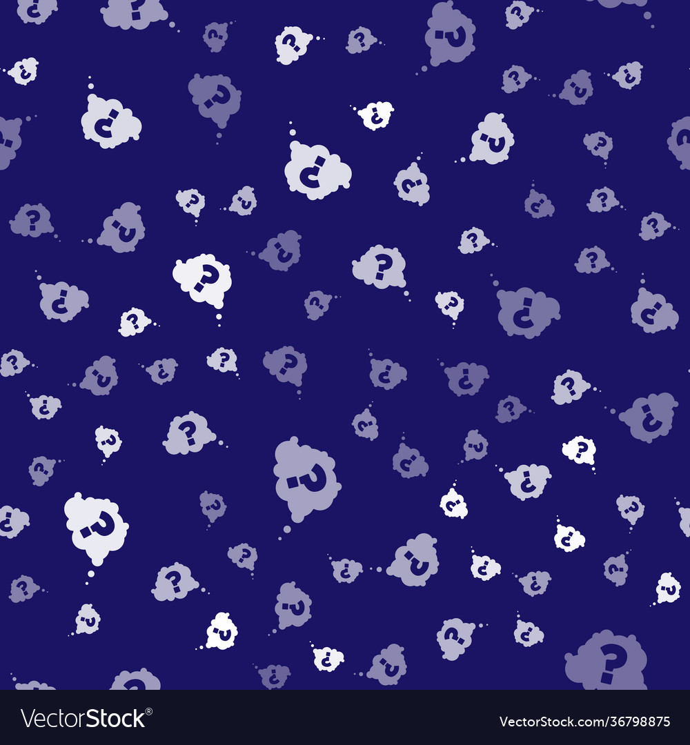 White question mark icon isolated seamless pattern Vector Image White question mark icon isolated seamless pattern