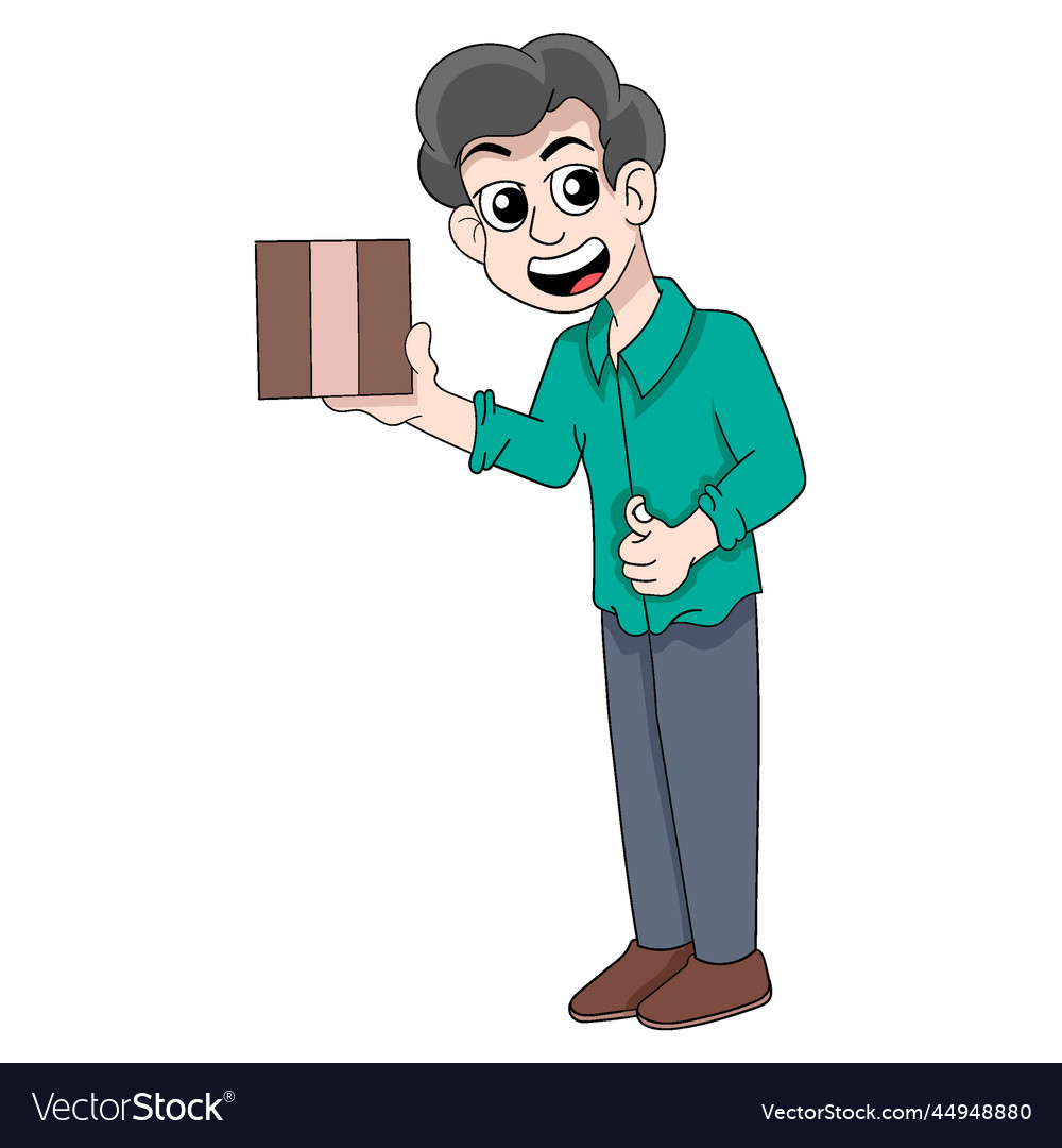 A man sending purchase order package