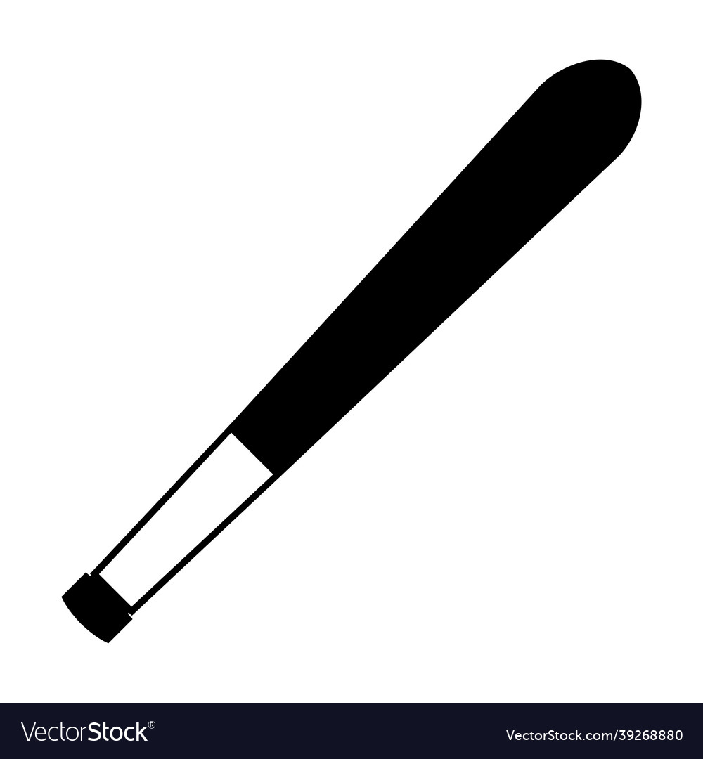 Baseball bat icon simple isolated