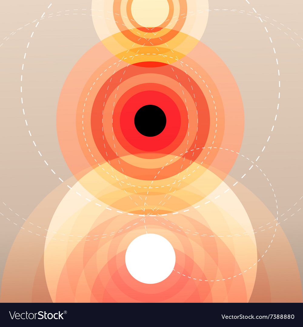 Beautiful colorful abstract image with circles