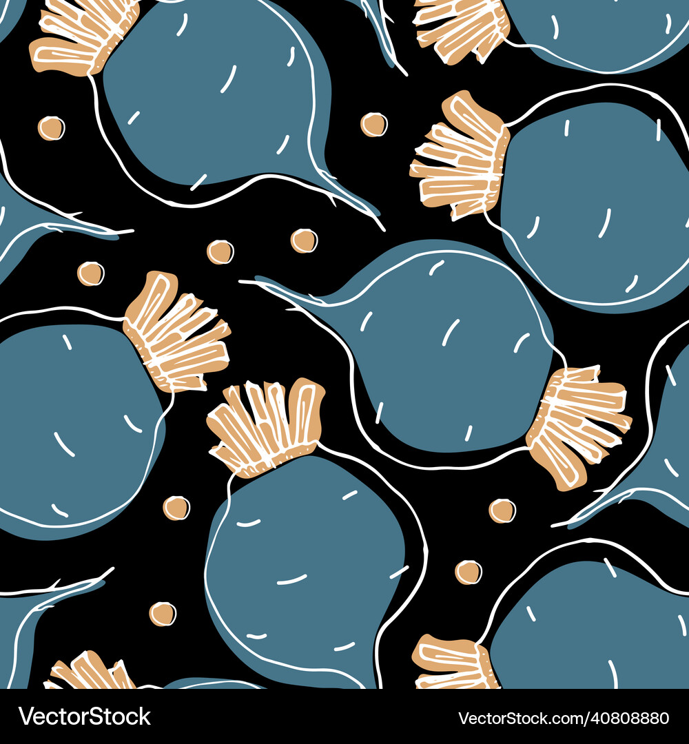 Beetroot vegetables seamless pattern vegetarian Vector Image