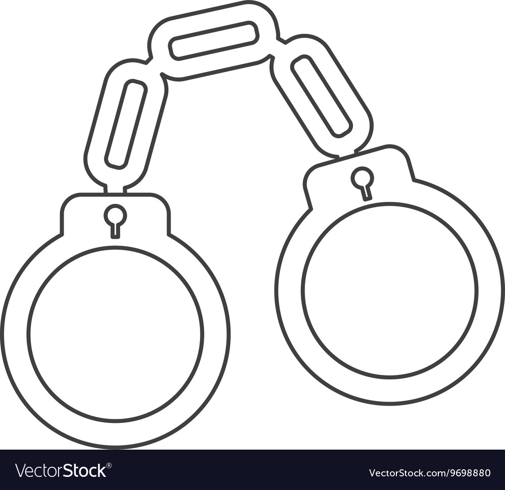 Chain handcuffs icon