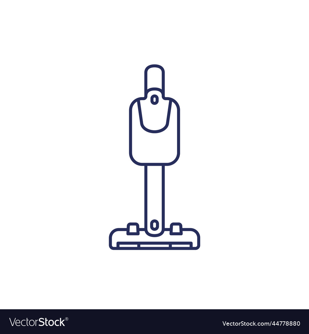 Cordless vacuum cleaner icon line Royalty Free Vector Image