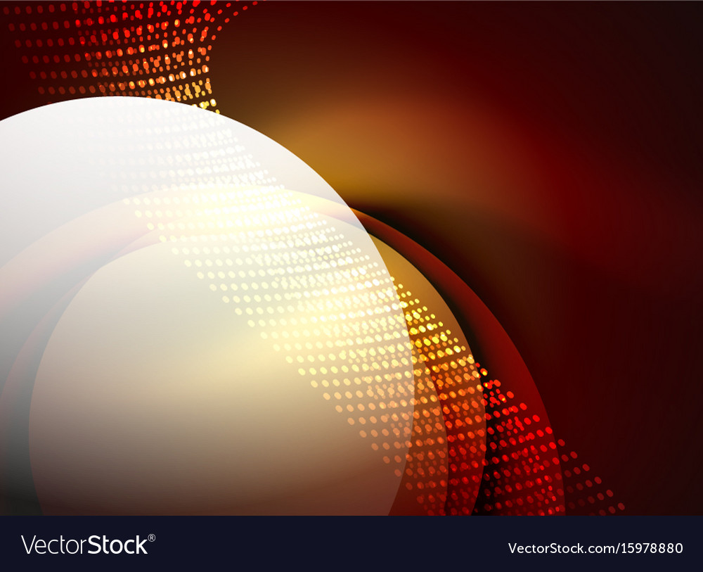Glowing wave created with particles on dark color