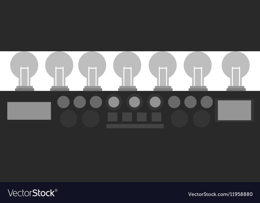 Isolated robot with light bulb design