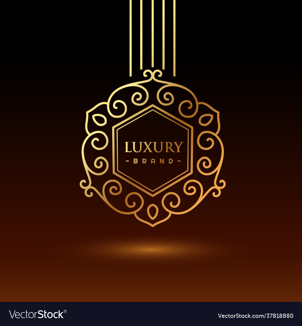 luxury-brand-logo-royalty-free-vector-image-vectorstock