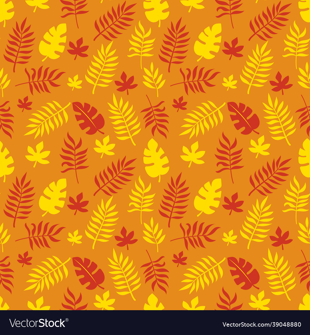 Surface leaf pattern in autumn image Vector Image Surface leaf pattern in autumn image