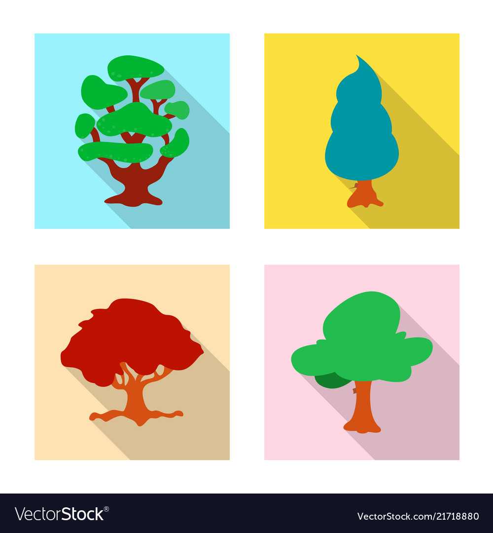 Tree and nature icon set