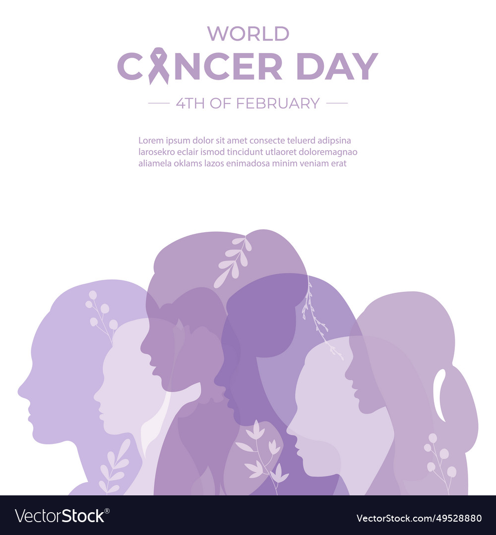 World cancer day banner2 Royalty Free Vector Image